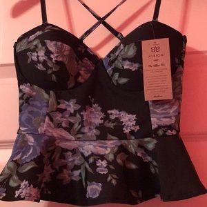 NWT Albion fit peplum swim top